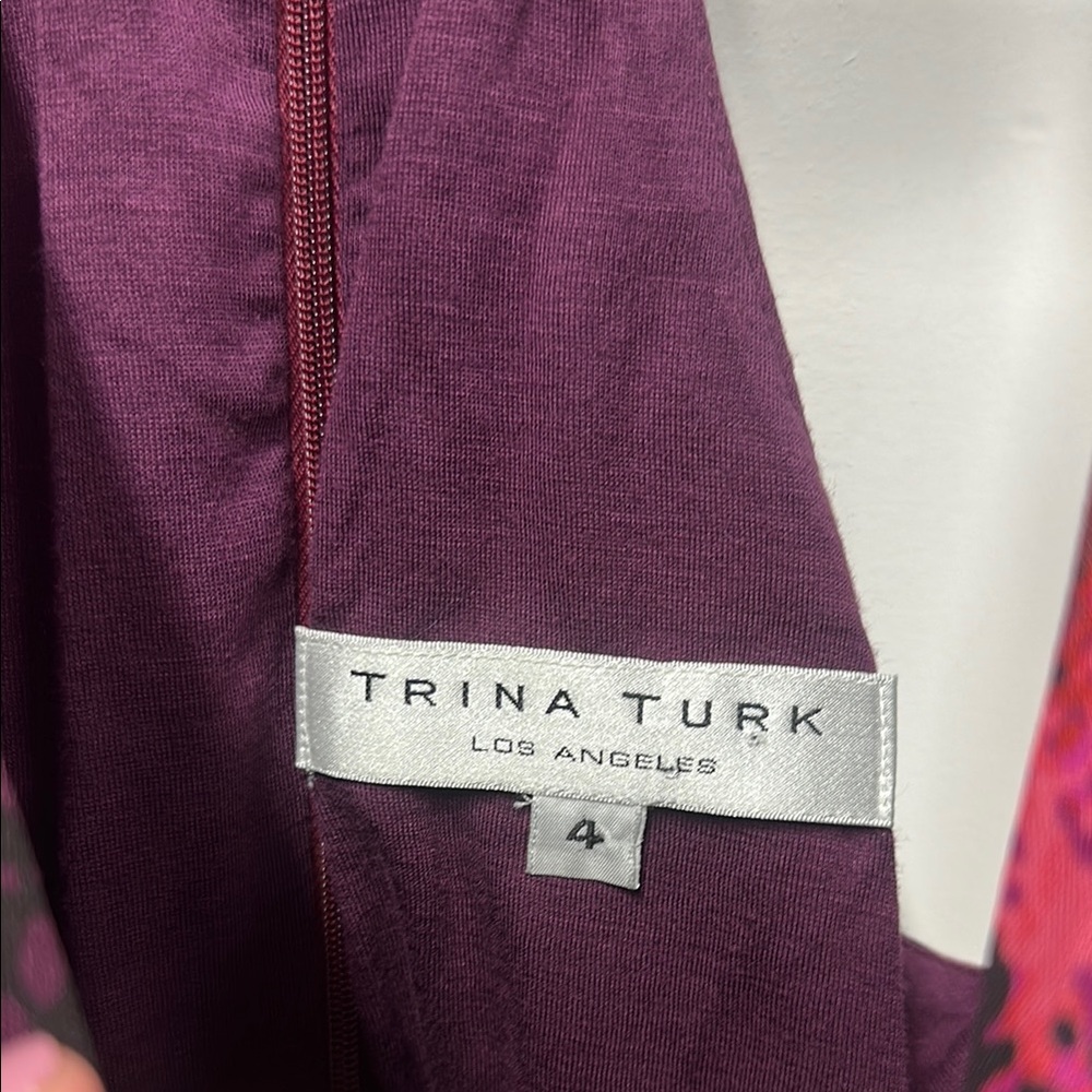 Trina Turk Elegant Multicolor halter pink Dress 4 - Picture 4 of 7
